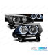 PHARES BMW E60 E61 03-07 ANGEL EYES CCFL NOIR
