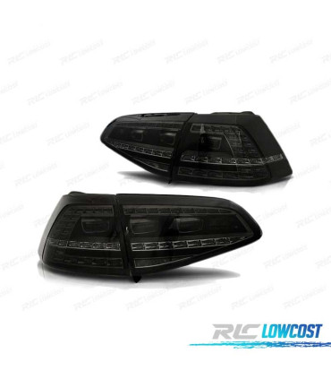FEUX ARRIÈRE POUR VOLKSWAGEN VW GOLF 7 12-17 LOOK GTI FUMÉ