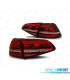 FEUX ARRIÈRE FULL LED POUR VOLKSWAGEN VW GOLF 7 12-17 LOOK GTI ROUGE BLANC