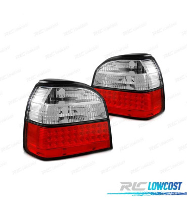 FEUX ARRIÈRE VOLKSWAGEN VW GOLF 3 91-97 LED ROUGE