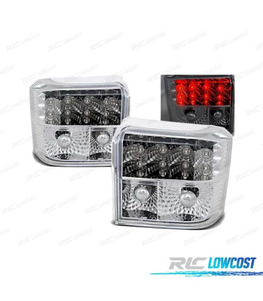 FEUX ARRIÈRE POUR VOLKSWAGEN VW T4 90-03 LED CHROMÉ