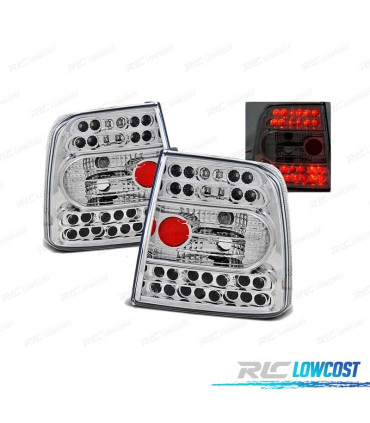 FEUX ARRIÈRE POUR VOLKSWAGEN VW PASSAT 3B LIMOUSINE 96-00 LED CHROMÉ