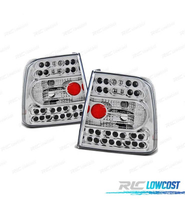 FEUX ARRIÈRE POUR VOLKSWAGEN VW PASSAT 3B LIMOUSINE 96-00 LED CHROMÉ
