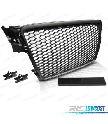 CALANDRE AUDI A4 B8 08-11 NOIR MAT LOOK RS