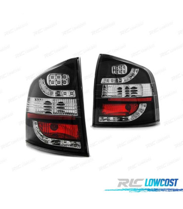 FEUX ARRIÈRE SKODA OCTAVIA KOMBI II 04-12 LED NOIR