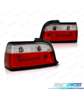 FEUX ARRIÈRE POUR BMW E36 90-99 LED BAR ROUGE BLANC