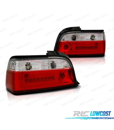 FEUX ARRIÈRE POUR BMW E36 90-99 LED BAR ROUGE BLANC