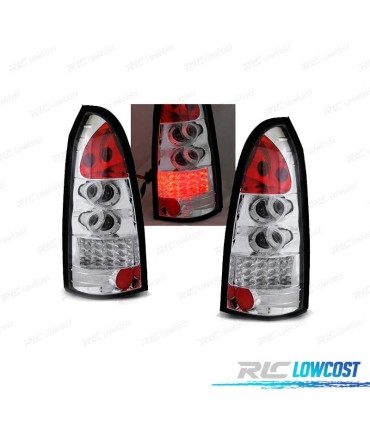 FEUX ARRIÈRE POUR OPEL ASTRA G 97-04 KOMBI LED CHROMÉ