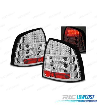 FEUX ARRIÈRE OPEL ASTRA G 97-04 3P 5P LED CHROMÉ