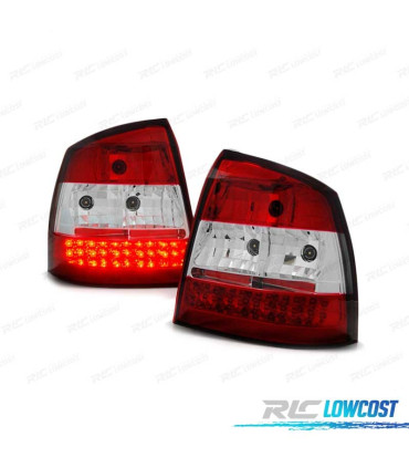 FEUX ARRIÈRE POUR OPEL ASTRA G 3P 5P 97-04 LED ROUGE BLANC