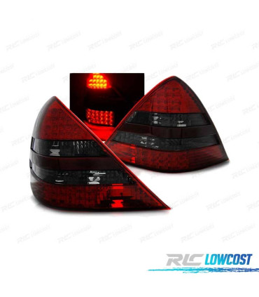 FEUX ARRIÈRE POUR MERCEDES R170 SLK 96-04 LED ROUGE FUMÉ