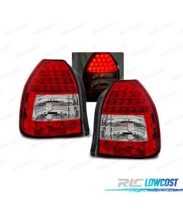 FEUX ARRIÈRE LED HONDA CIVIC 3P 95-01 ROUGE CRISTAL