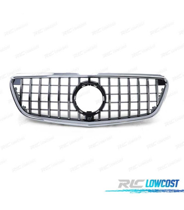 CALANDRE MERCEDES CLASSE V W447 14-19 LOOK AMG NOIR CHROMÉ