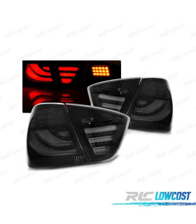 FEUX ARRIÈRE POUR BMW E90 05-08 LED BAR NOIR FUMÉ