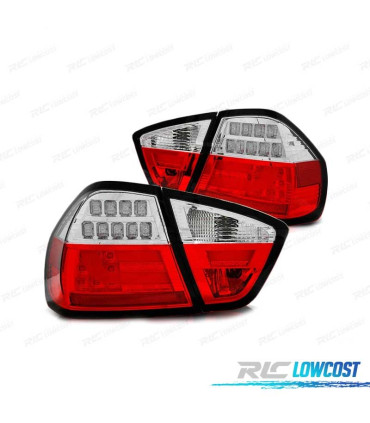 FEUX ARRIÈRE POUR BMW E90 05-08 BERLINE LED ROUGE