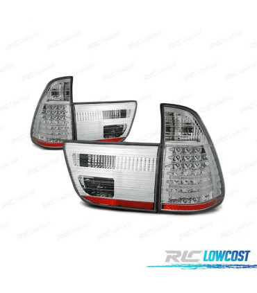 FEUX ARRIÈRE POUR BMW X5 E53 99-03 LED CHROMÉ