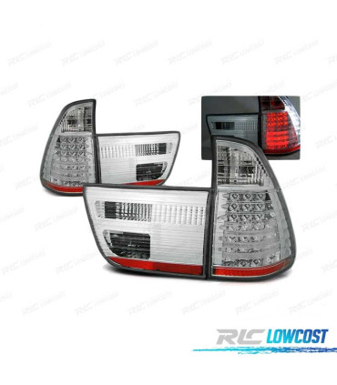 FEUX ARRIÈRE POUR BMW X5 E53 99-03 LED CHROMÉ