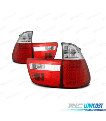 FEUX ARRIÈRE POUR BMW X5 E53 99-03 LED ROUGE CLAIR