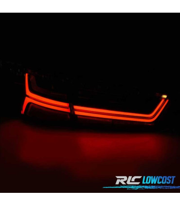 FEUX ARRIÈRE LED POUR AUDI A6 C7 11-14 FUMÉ