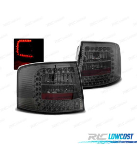 FEUX ARRIÈRE POUR AUDI A6 97-04 AVANT LED FUMÉ