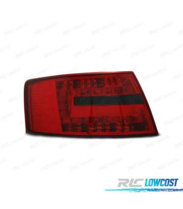 FEUX ARRIÈRE AUDI A6 C6 BERLINE 04-08 LED ROUGE FUMÉ