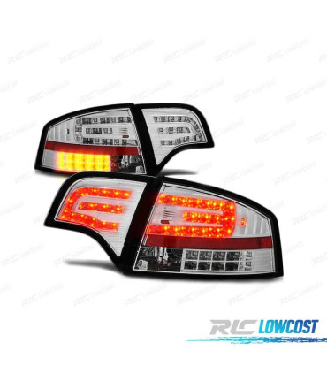 FEUX ARRIÈRE AUDI A4 B7 04-08 BERLINE 04-08 LED CHROMÉ