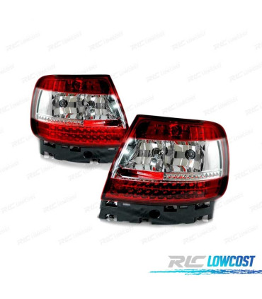 FEUX ARRIÈRE POUR AUDI A4 B5 94-00 LED ROUGE BLANC