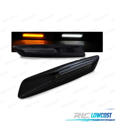 CLIGNOTANTS LATÉRAUX LED POUR BMW E60 E90 E92 E82 LOOK F10 NOIR FUMÉ