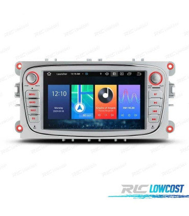 AUTORADIO ANDROID 11 ÉCRAN TACTILE GPS 7" POUR FORD GRIS