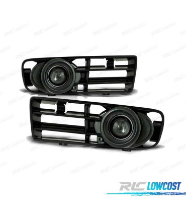 PHARES ANTIBROUILLARD POUR VOLKSWAGEN VW GOLF 4 97-03 NOIR + GRILLE