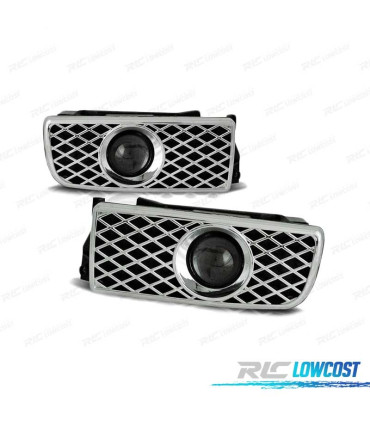 PHARES ANTIBROUILLARD POUR BMW E36 FOND CHROMÉ