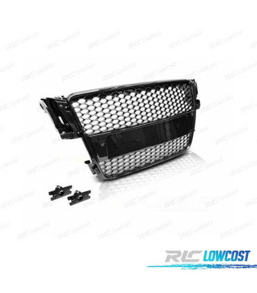 CALANDRE AUDI A5 07-12 LOOK S NOIR BRILLANT PDC