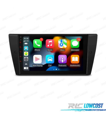 AUTORADIO 9" GPS ANDROID 14 POUR BMW E90 E91 E92 E93 ÉCRAN TACTILE