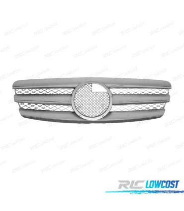 GRILLE MERCEDES CLASSE E W211 02-06 COULEUR CHROME ARGENT