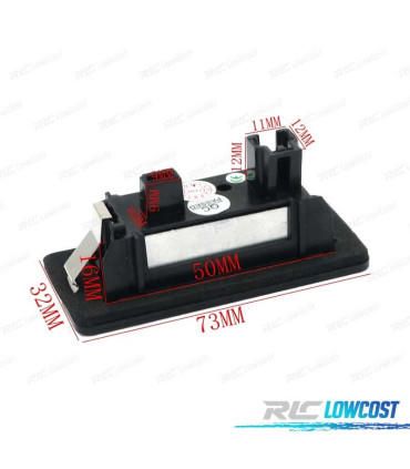 ÉCLAIRAGE PLAQUE D´IMMATRICULATION LED VOLKSWAGEN VW 10-16 BLANC PUR