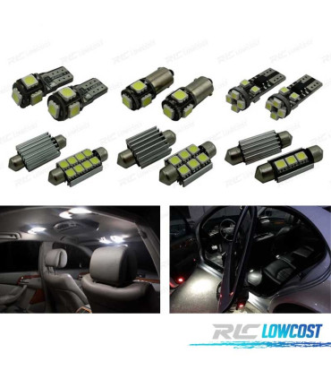 KIT 18 AMPOULES LED INTÉRIEUR MERCEDES CLASSE SLK R171 SLK200 SLK280 SLK300 SLK350 SLK55 AMG 04-10
