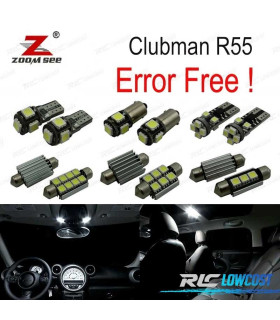 KIT 17 AMPOULES LED INTÉRIEUR POUR MINI COOPER CLUBMAN R55 2008-2015