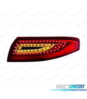 FEUX ARRIÈRE PORSCHE 911 996 97-05 LED ROUGE CHROMÉ