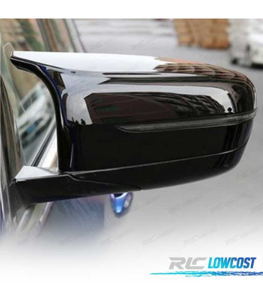 COQUES RÉTROVISEURS BMW G30 G31 G11 G12 LOOK M NOIR BRILLANT