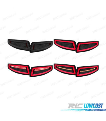 FEUX ARRIÈRE PORSCHE 911 997 04-08 FULL LED FUMÉ