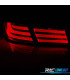 FEUX ARRIÈRE POUR BMW SÉRIE 5 F10 10- LIGHT BAR FOND ROUGE