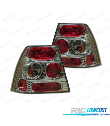 FEUX ARRIÈRE VOLKSWAGEN VW BORA 1J 98-05 STYLE LEXUS FOND CHROMÉ