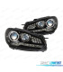 PHARES VOLKSWAGEN VW GOLF MK6 09-13 LED NOIR
