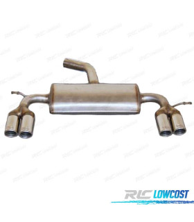 LIGNE D'ÉCHAPPEMENT VOLKSWAGEN VW GOLF MK6 08-13 DOUBLE CHROMÉ