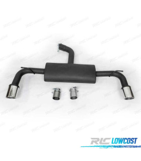 LIGNE D'ÉCHAPPEMENT POUR VOLKSWAGEN VW GOLF 7 12-17 LOOK GTI CHROMÉ