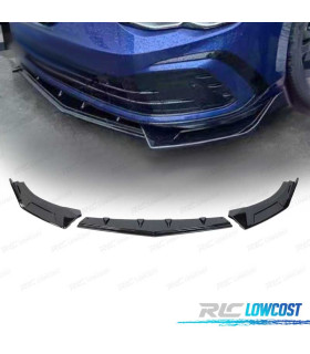 SPOILER LAME PARE-CHOCS AVANT VOLKSWAGEN VW GOLF 8 R LINE 20- NOIR BRILLANT