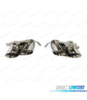 EMBOUTS D´ÉCHAPPEMENT FORD MUSTANG 18-22 LOOK GT500 CHROMÉ