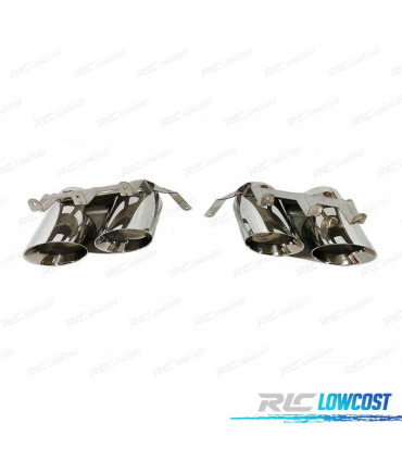 EMBOUTS D´ÉCHAPPEMENT FORD MUSTANG 18-23 LOOK GT500 CHROMÉ