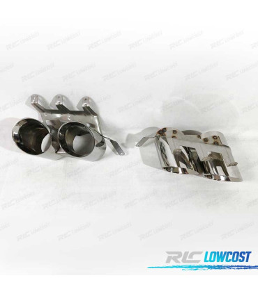 EMBOUTS D´ÉCHAPPEMENT FORD MUSTANG 18-22 LOOK GT500 CHROMÉ