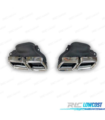 EMBOUTS D´ÉCHAPPEMENT MERCEDES CLASSE E W212 14-15 CHROMÉ